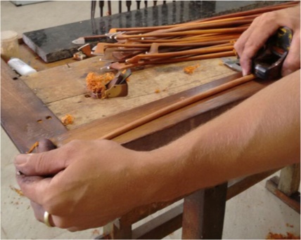 Surveal Archet de violon professionnel en bois du Brésil avec crin